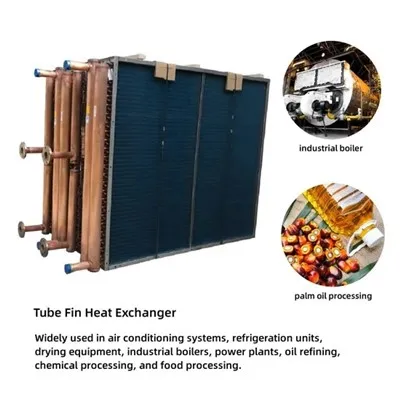 Copper Tube Aluminum Fin Air Cooled Chiller Heat Exchanger Evaporator Condenser Coil Parad Pansalat