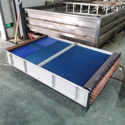 Proseso na Welding Hydropower Station Water Cooling Dismountable Heat Exchanger ya walay copper tube tan aluminum fin